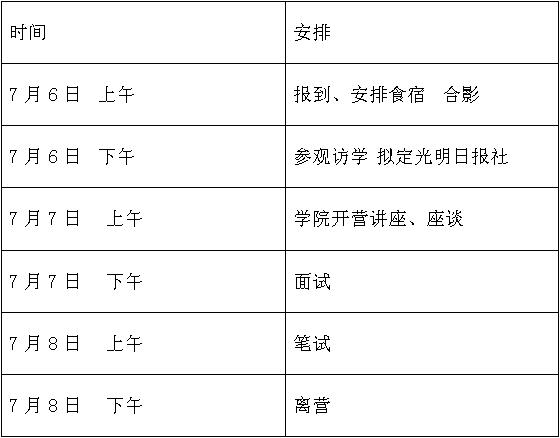 中国政法大学光明新闻传播学院举办2018年夏令营的通知